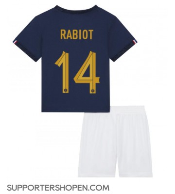 Frankrike Adrien Rabiot #14 Hemmatröja Barn VM 2022 Kortärmad (+ korta byxor)